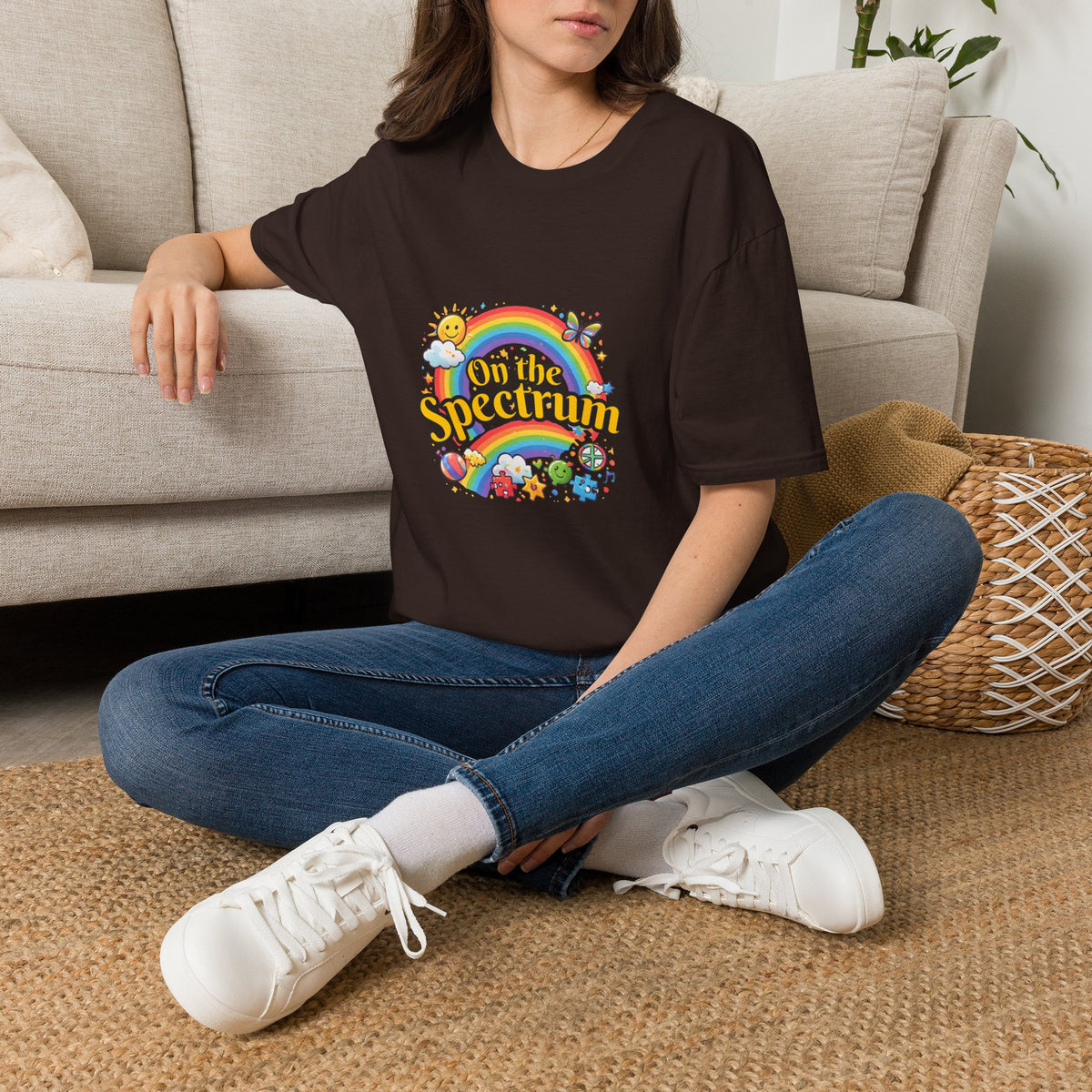 Spectrum T-Shirt with front print | Multiple Colors