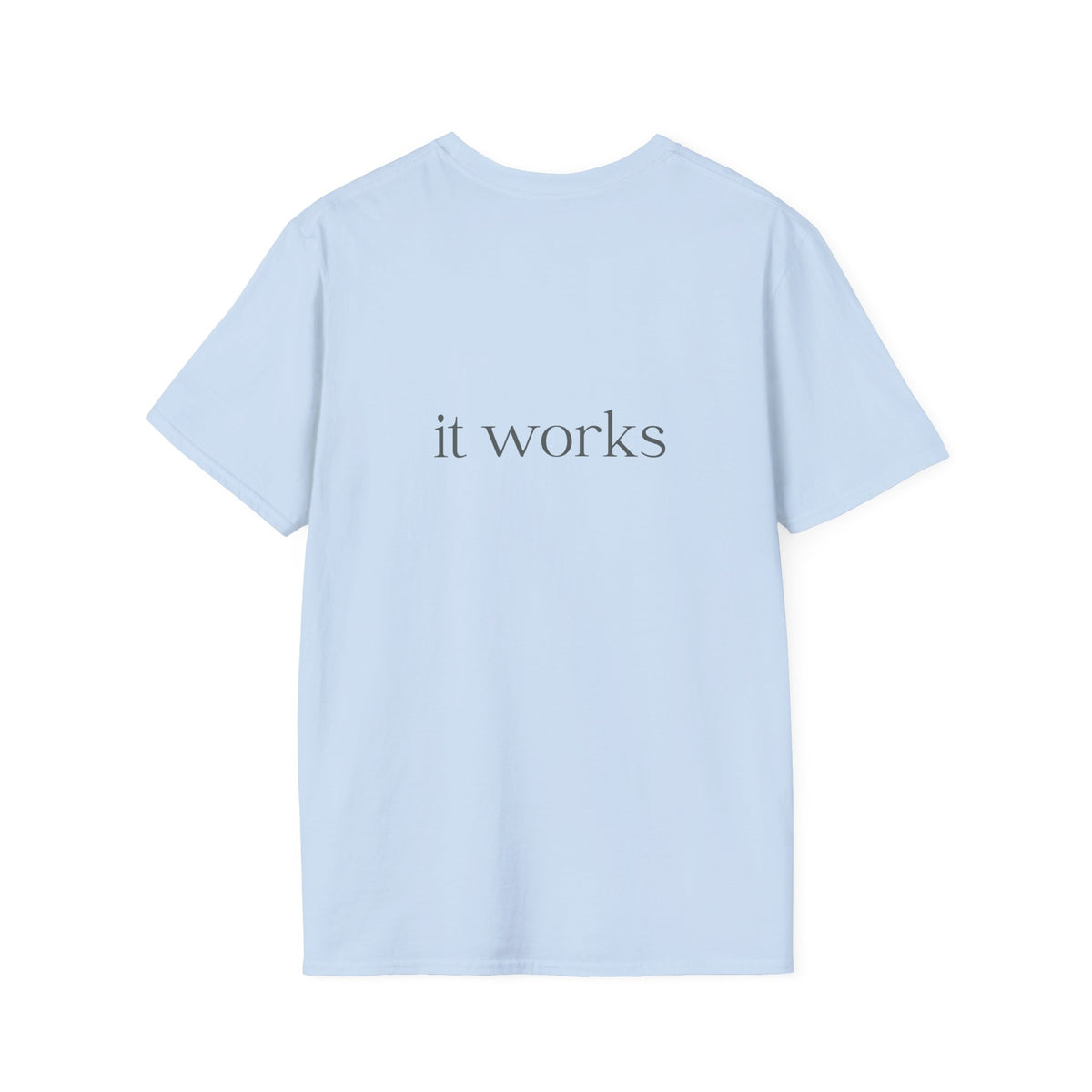 Stay Delulu It Works T-Shirt with front and back print | Multiple Colors