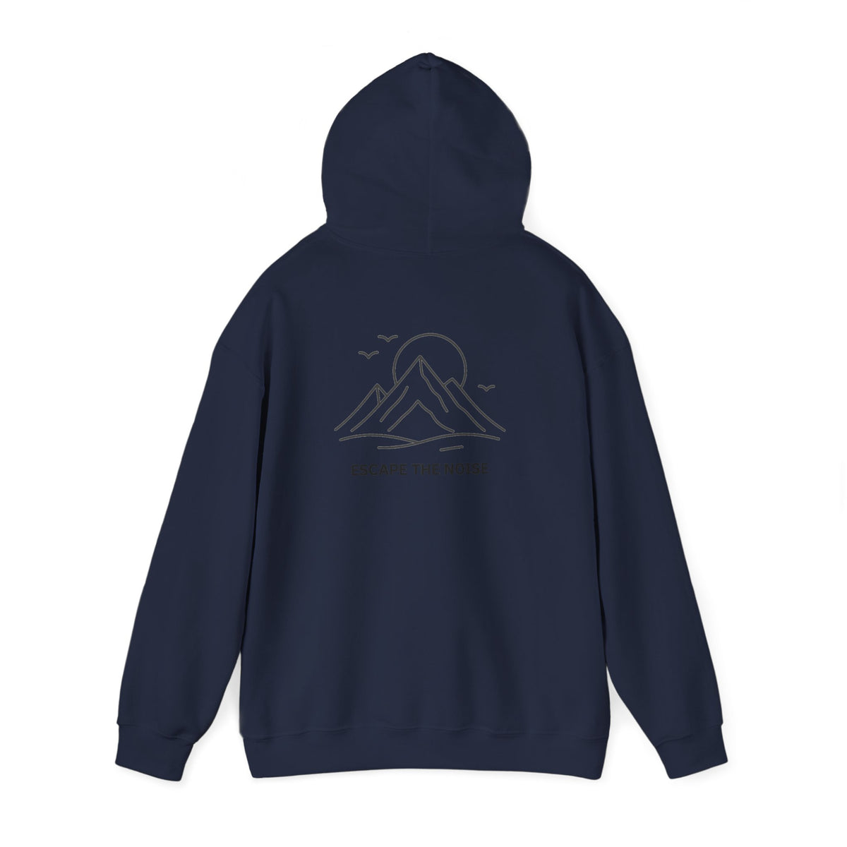 Escape the Noise Hoodie with front and back print | Multiple Colors