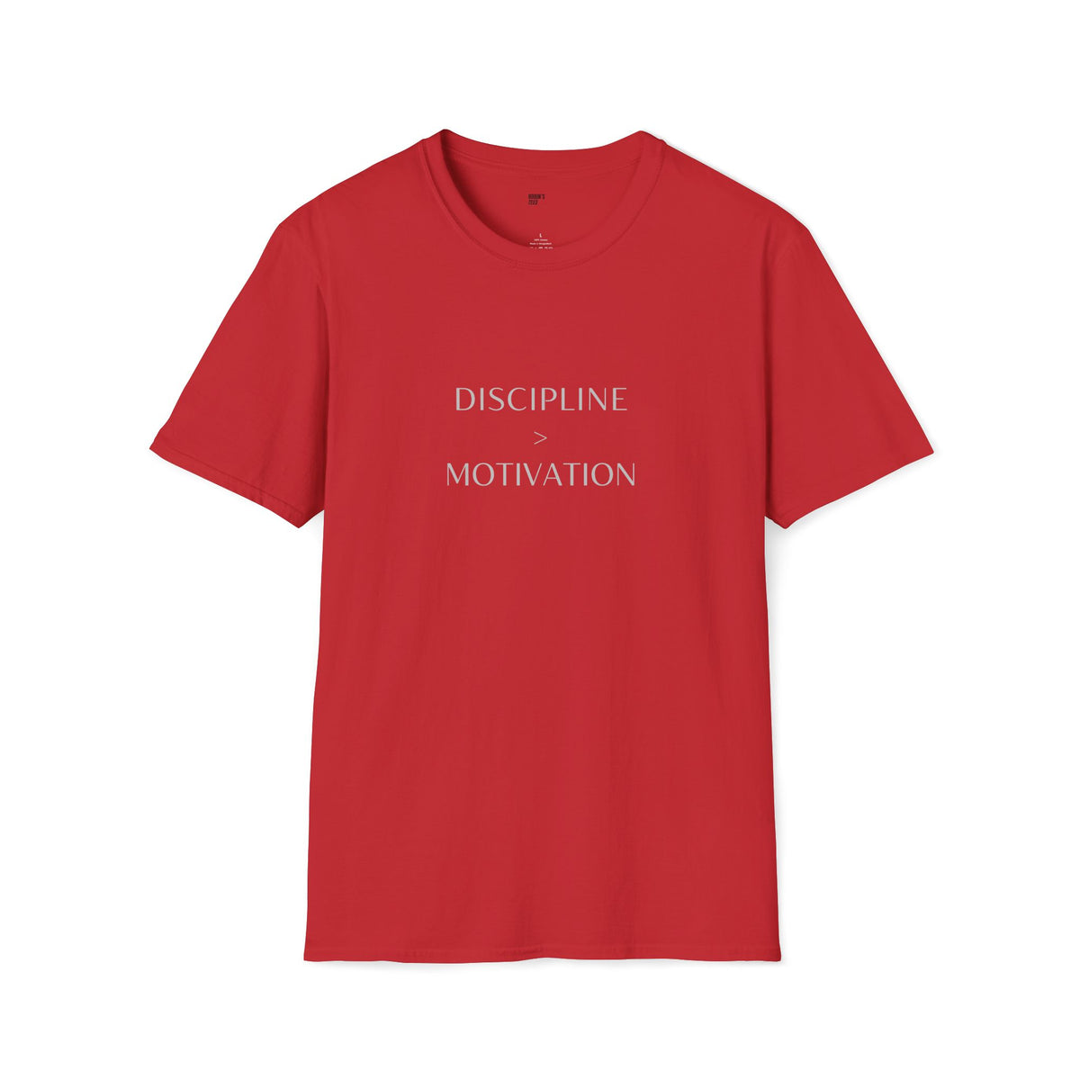 Discipline > Motivation T-Shirt with front and back print | Multiple Colors