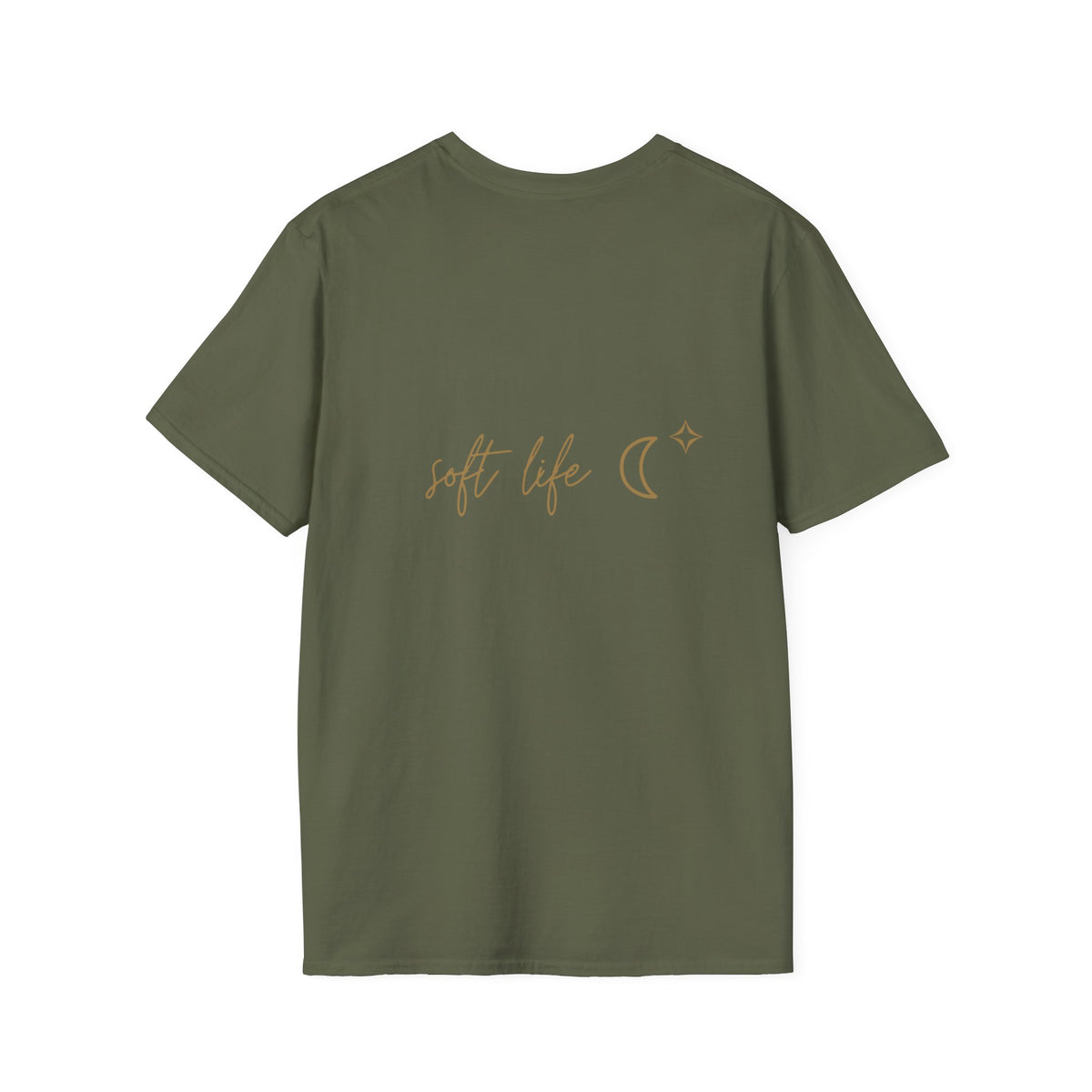 Soft Life T-Shirt with back print | Multiple Colors